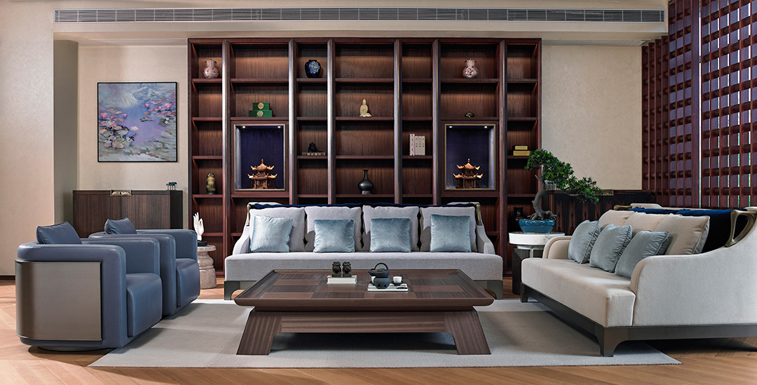 In the living room, talk to the world about the East: Dajinghua Modern Chinese Living Room Illustration